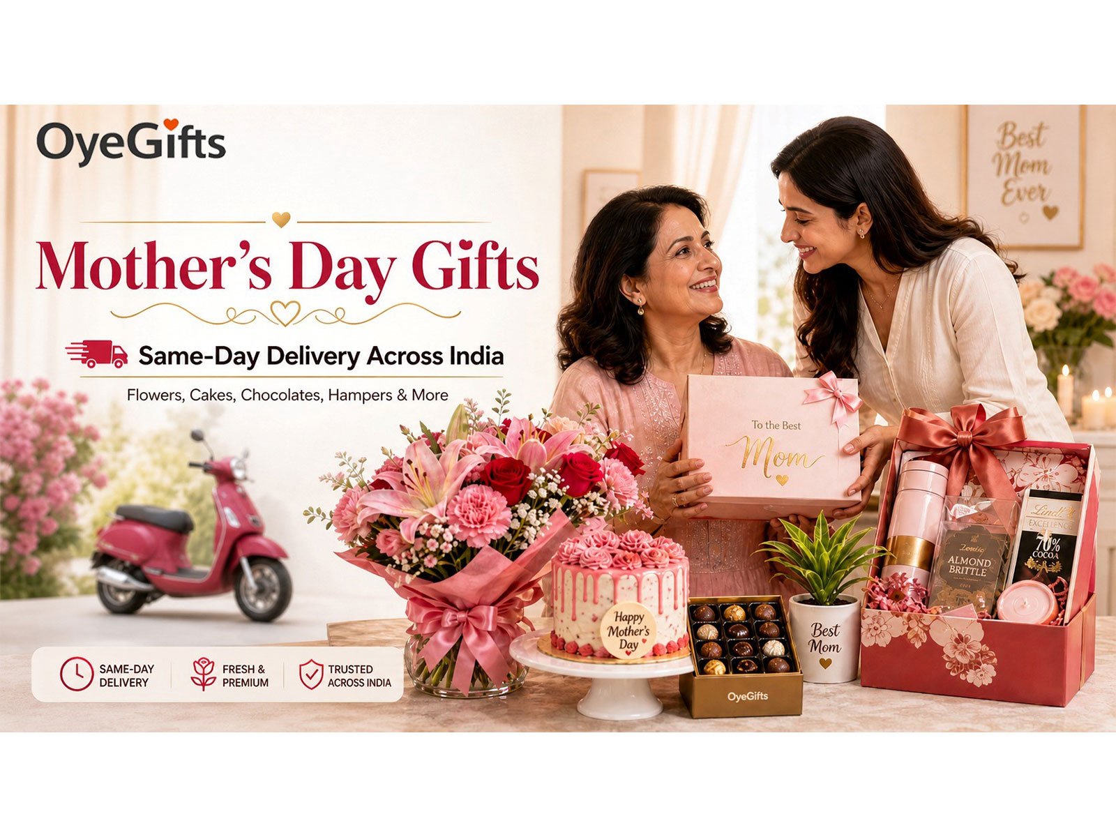 OyeGifts Launches Mother's Day 2026 Gift Collection with Same-Day Delivery in India