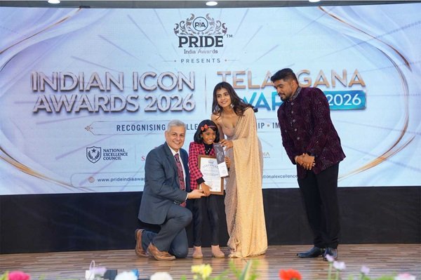 Victoria Isaac, 9, Named Young Prodigy of the Year for Music and Creative Innovation at Hyderabad's Indian Icon Awards 2026